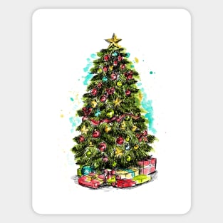 Colorful Christmas tree Sticker